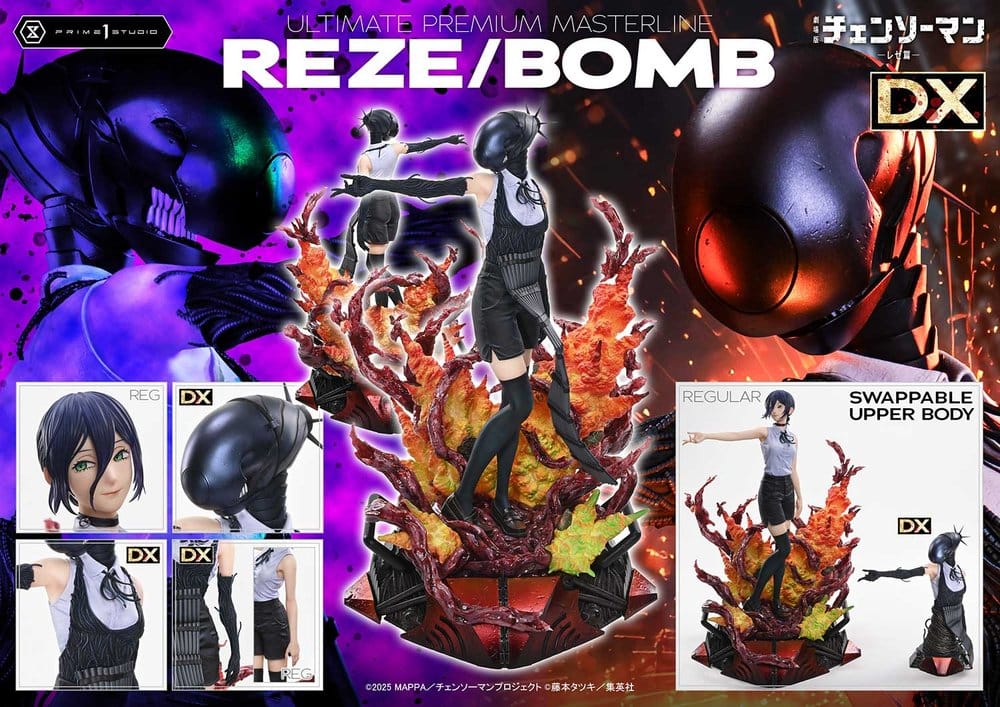 Chainsaw Man Ultimate Premium Masterline Series Statue 1/4 The Movie: Reze Arc REZE/BOMB DX Bonus Version 56 cm 4582647125552