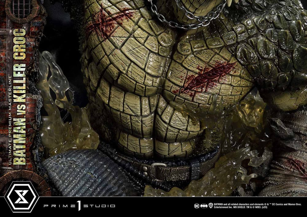 Batman Ultimate Premium Masterline Series Statue Batman Versus Killer Croc 71 cm 4580708048451