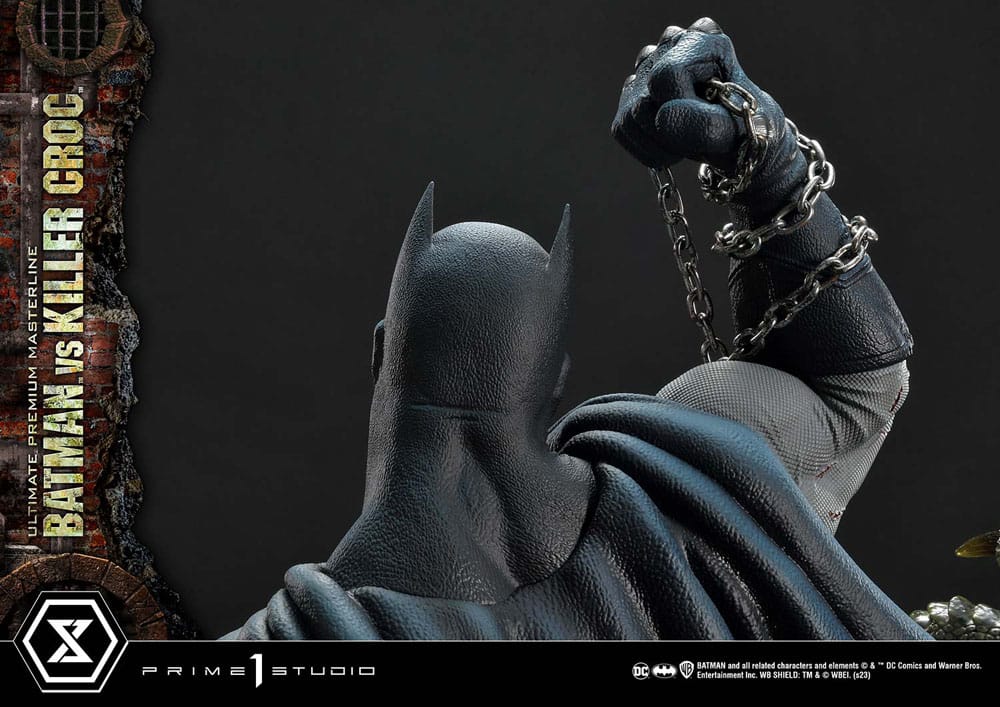 Batman Ultimate Premium Masterline Series Statue Batman Versus Killer Croc 71 cm 4580708048451