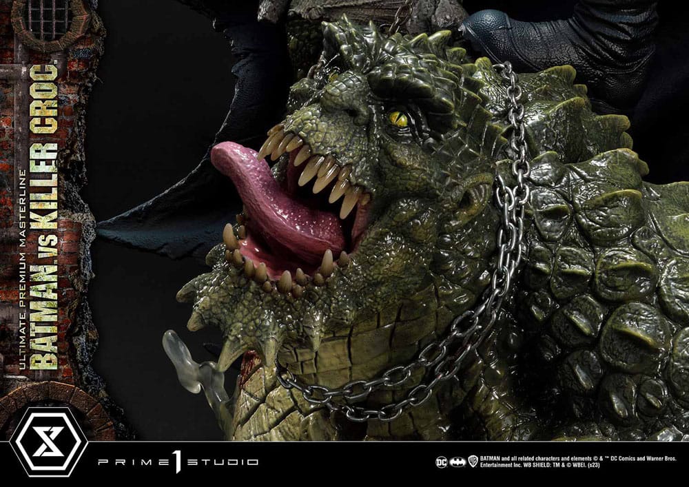 Batman Ultimate Premium Masterline Series Statue Batman Versus Killer Croc 71 cm 4580708048451