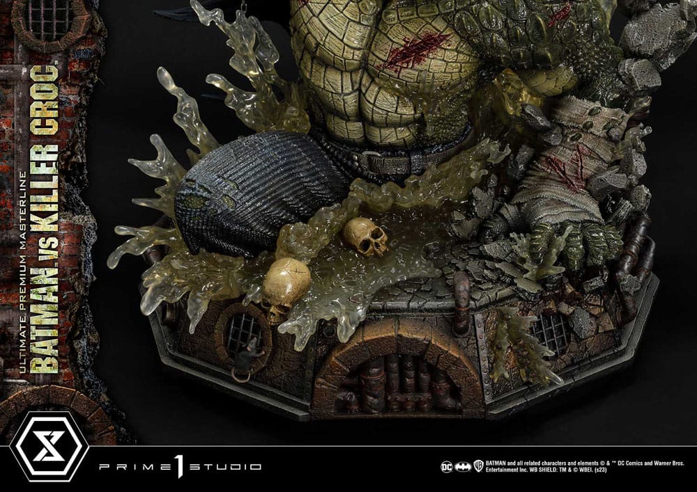 Batman Ultimate Premium Masterline Series Statue Batman Versus Killer Croc 71 cm 4580708048451