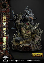Batman Ultimate Premium Masterline Series Statue Batman Versus Killer Croc Deluxe Bonus Version 71 cm 4580708048475