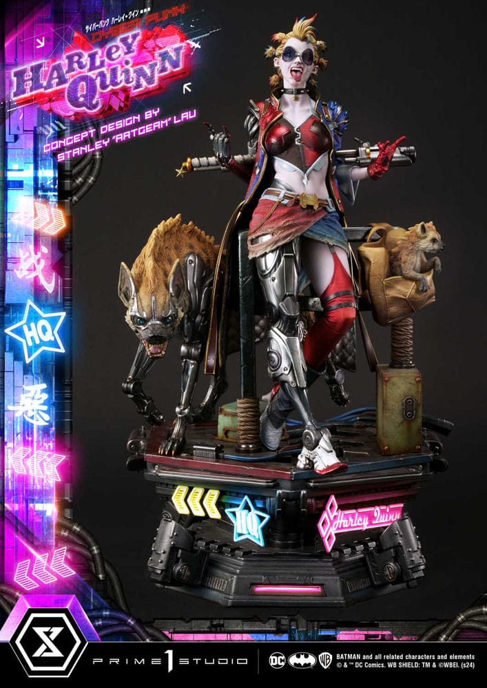 Batman Ultimate Premium Masterline Series Statue Cyberpunk Harley Quinn Deluxe Version 60 cm 4580708048833