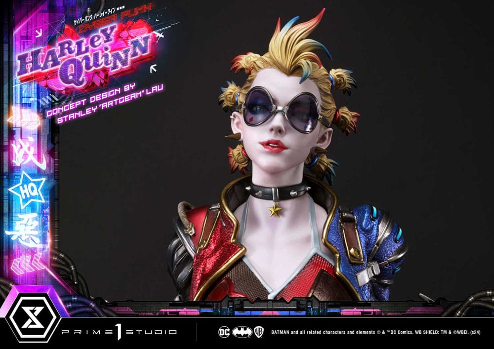 Batman Ultimate Premium Masterline Series Statue Cyberpunk Harley Quinn Deluxe Version 60 cm 4580708048833