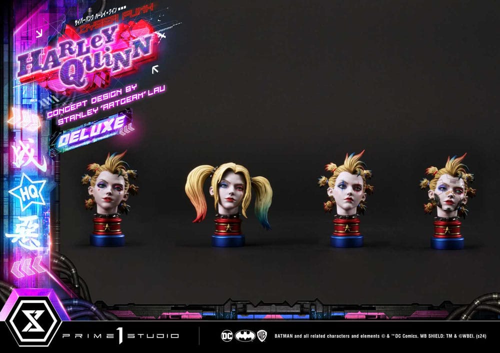 Batman Ultimate Premium Masterline Series Statue Cyberpunk Harley Quinn Deluxe Version 60 cm 4580708048833