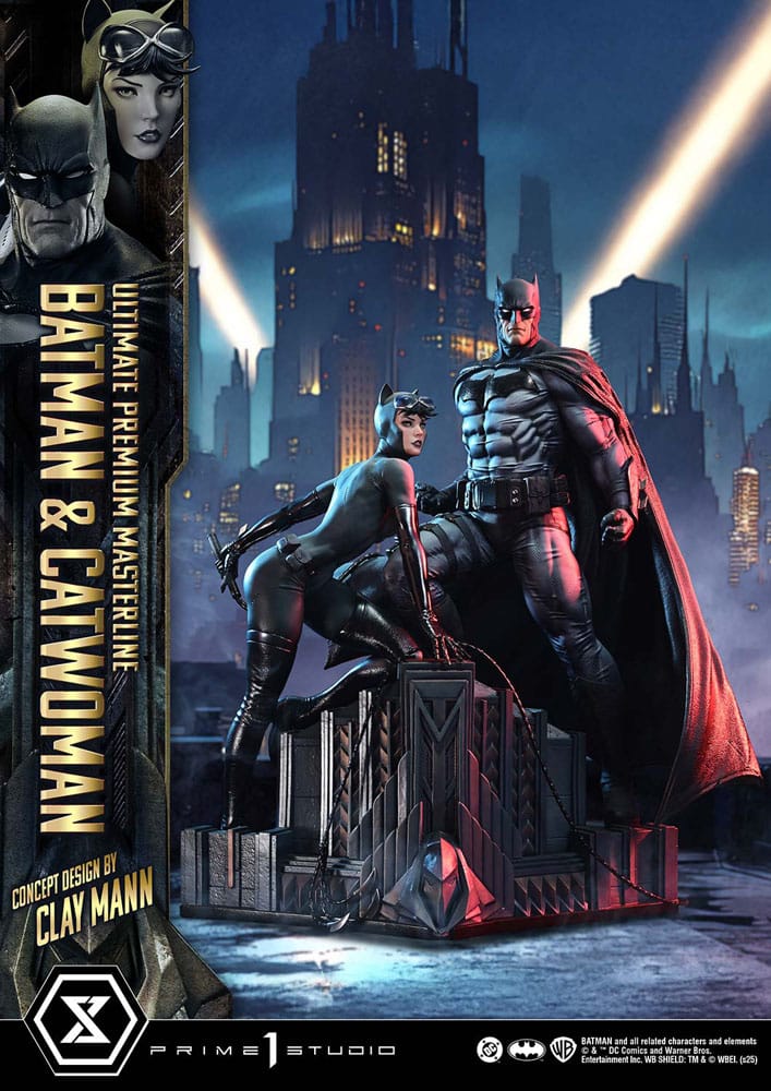 DC Comics Ultimate Premium Masterline Series Statue 1/4 Batman & Catwoman (Concept Design by Clay Mann) 56 cm  4582647123121