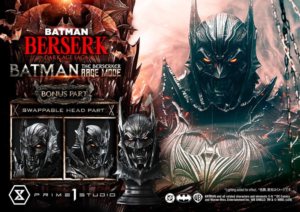 DC Comics Ultimate Premium Masterline Series Statue 1/4 Batman (Comics) Batman: The Berserker Rage Mode DX Bonus Version 93 cm  4582647123657