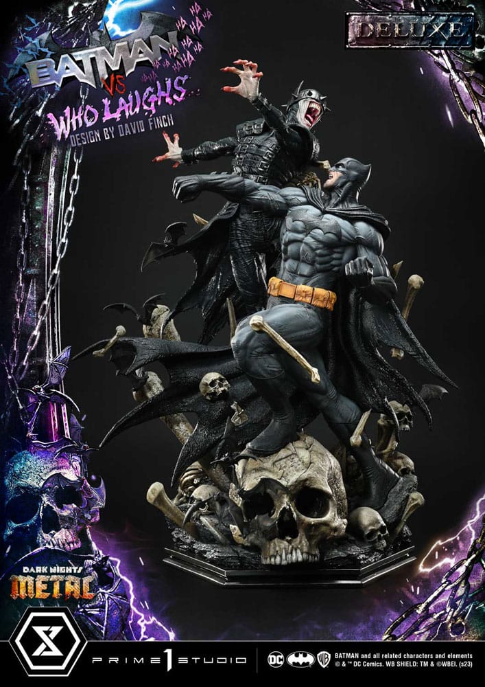 Dark Nights: Metal Ultimate Premium Masterline Series Statue 1/4 Batman VS Batman Who Laughs Deluxe Bonus Version 67 cm 4580708048741