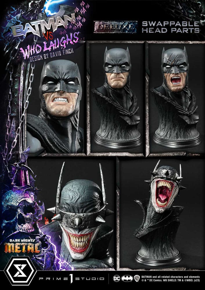 Dark Nights: Metal Ultimate Premium Masterline Series Statue 1/4 Batman VS Batman Who Laughs Deluxe Bonus Version 67 cm 4580708048741