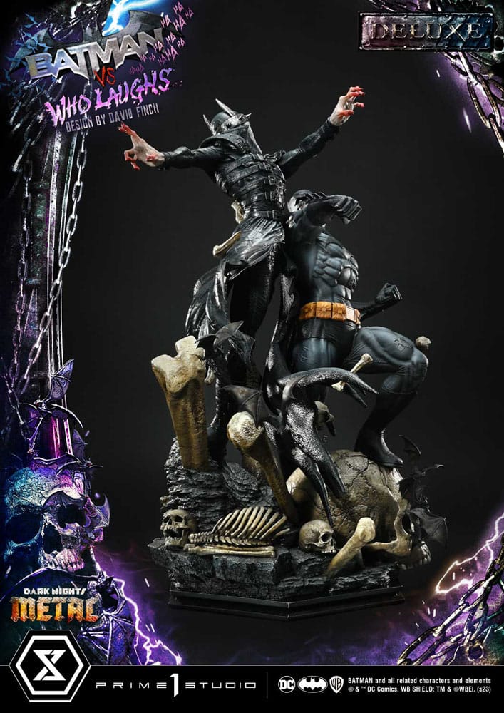 Dark Nights: Metal Ultimate Premium Masterline Series Statue 1/4 Batman VS Batman Who Laughs Deluxe Bonus Version 67 cm 4580708048741