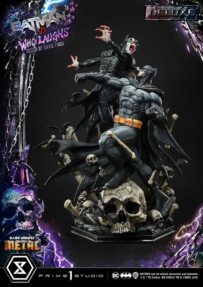 Dark Nights: Metal Ultimate Premium Masterline Series Statue 1/4 Batman VS Batman Who Laughs Deluxe Bonus Version 67 cm 4580708048741