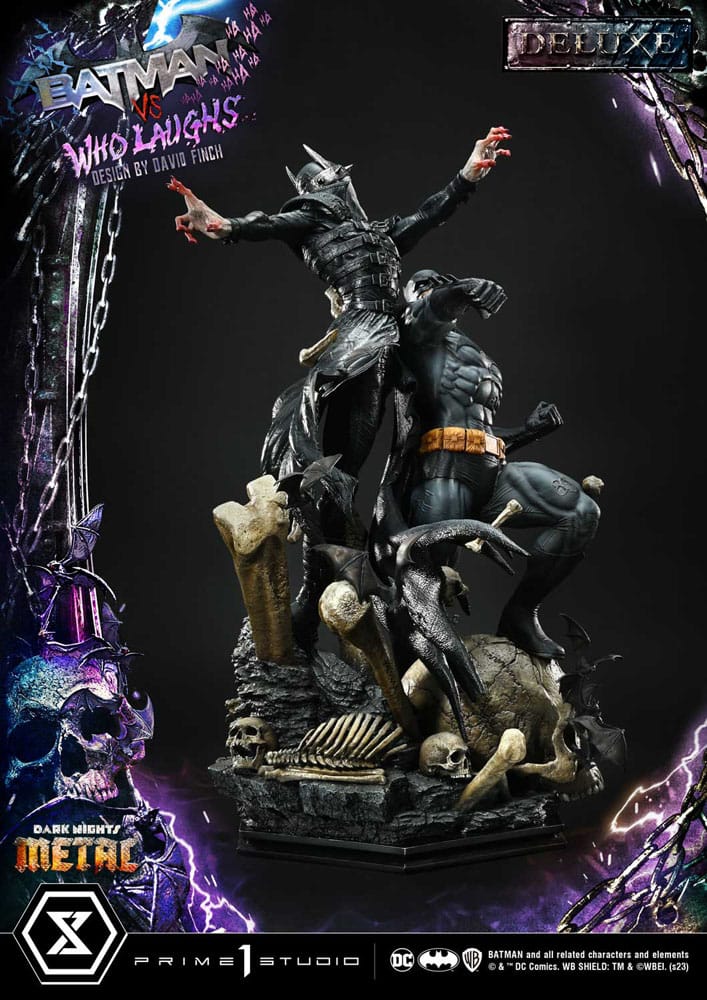 Dark Nights: Metal Ultimate Premium Masterline Series Statue 1/4 Batman VS Batman Who Laughs Deluxe Bonus Version 67 cm 4580708048741