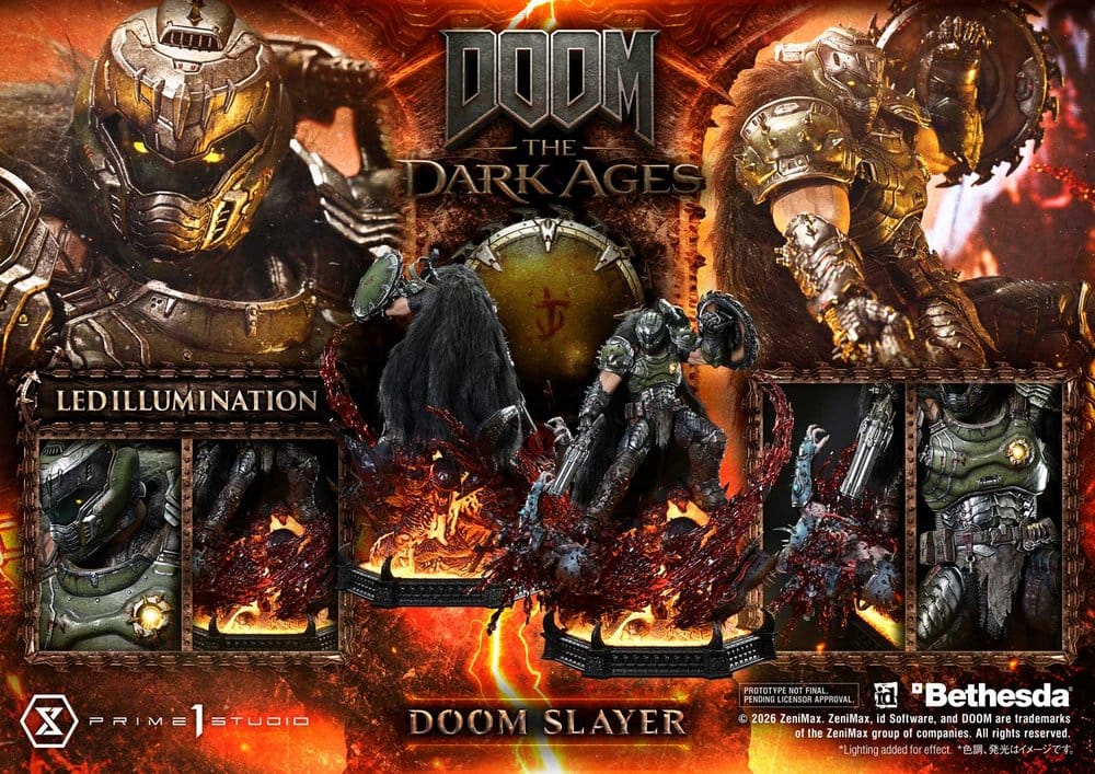 DOOM: The Dark Ages Ultimate Premium Masterline Series Statue 1/4 DOOM Slayer 77 cm  4582647123312