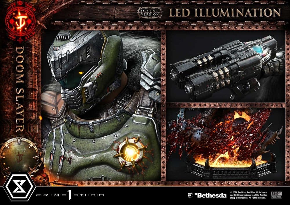 DOOM: The Dark Ages Ultimate Premium Masterline Series Statue 1/4 DOOM Slayer Deluxe Version 77 cm  4582647123329