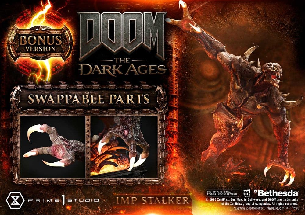 DOOM: The Dark Ages Ultimate Premium Masterline Series Statue 1/4 Imp Stalker Bonus Version 77 cm            4582647123367