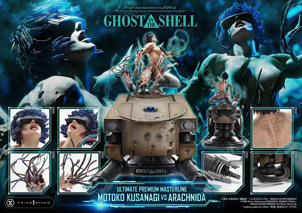 Ghost in the Shell Ultimate Premium Masterline Series Statue 1/4 Motoko Kusanagi vs Arachnida 68 cm          4582647122056