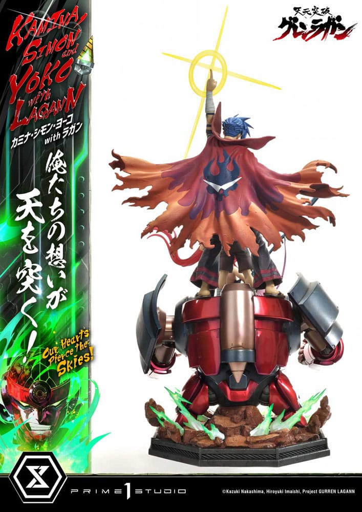 Gurren Lagann Ultimate Premium Masterline Series Statue 1/4 Kamina, Simon & Yoko with Lagann 97 cm 4580708049540