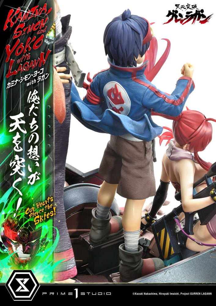 Gurren Lagann Ultimate Premium Masterline Series Statue 1/4 Kamina, Simon & Yoko with Lagann 97 cm 4580708049540