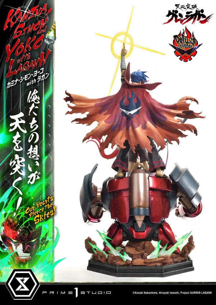 Gurren Lagann Ultimate Premium Masterline Series Statue 1/4 Kamina, Simon & Yoko with Lagann Deluxe Version 97 cm 4580708049557