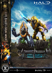 Halo: Campaign Evolved Ultimate Premium Masterline Series Statue 1/4 Elite Zealot & Grunt Minor: Covenant Assault 81 cm 4582647125392