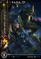 Halo: Campaign Evolved Ultimate Premium Masterline Series Statue 1/4 Elite Zealot & Grunt Minor: Covenant Assault Bonus Version 81 cm 4582647125958