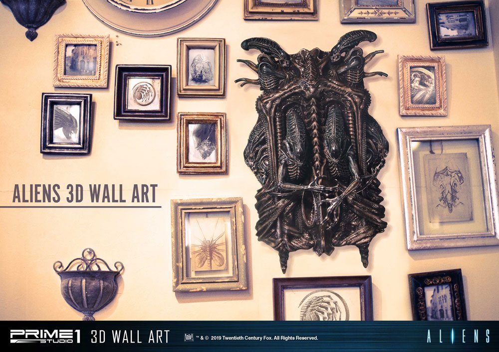Aliens 3D Wall Art 32 x 50 cm 4562471908224