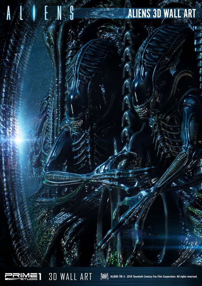 Aliens 3D Wall Art 32 x 50 cm 4562471908224
