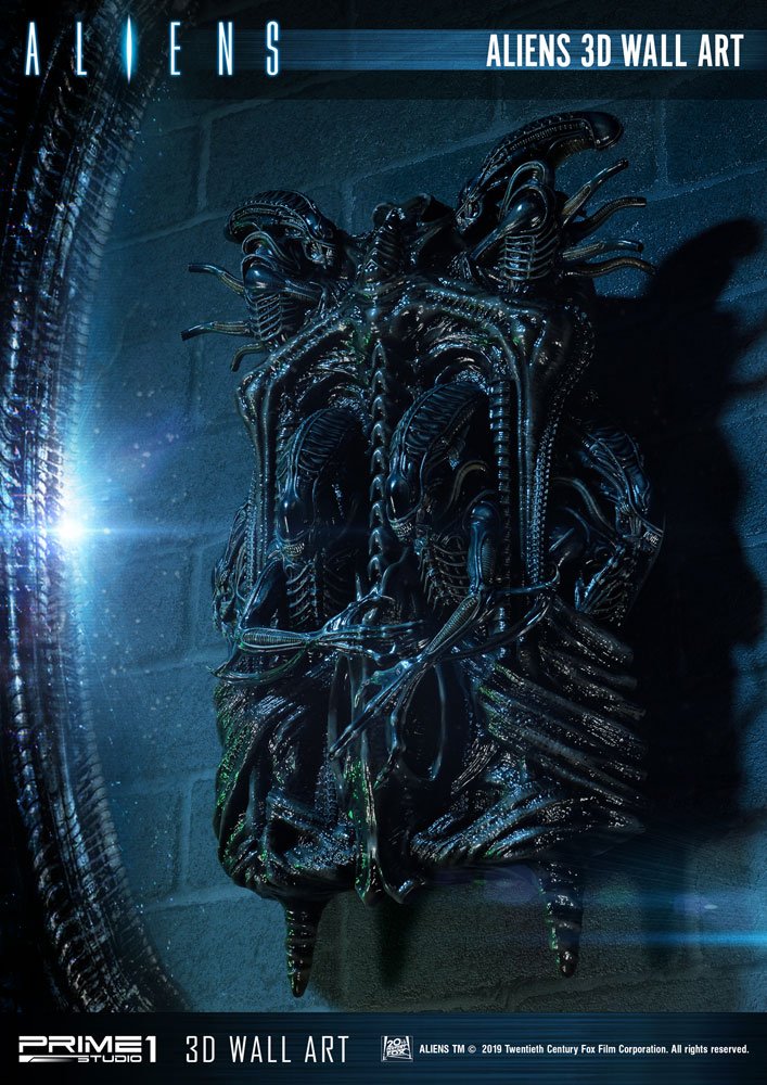 Aliens 3D Wall Art 32 x 50 cm 4562471908224