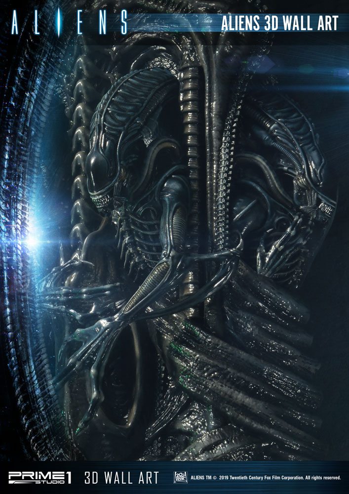 Aliens 3D Wall Art 32 x 50 cm 4562471908224