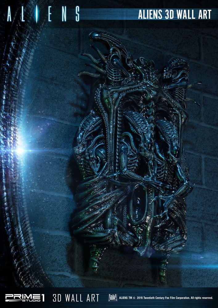 Aliens 3D Wall Art 32 x 50 cm 4562471908224