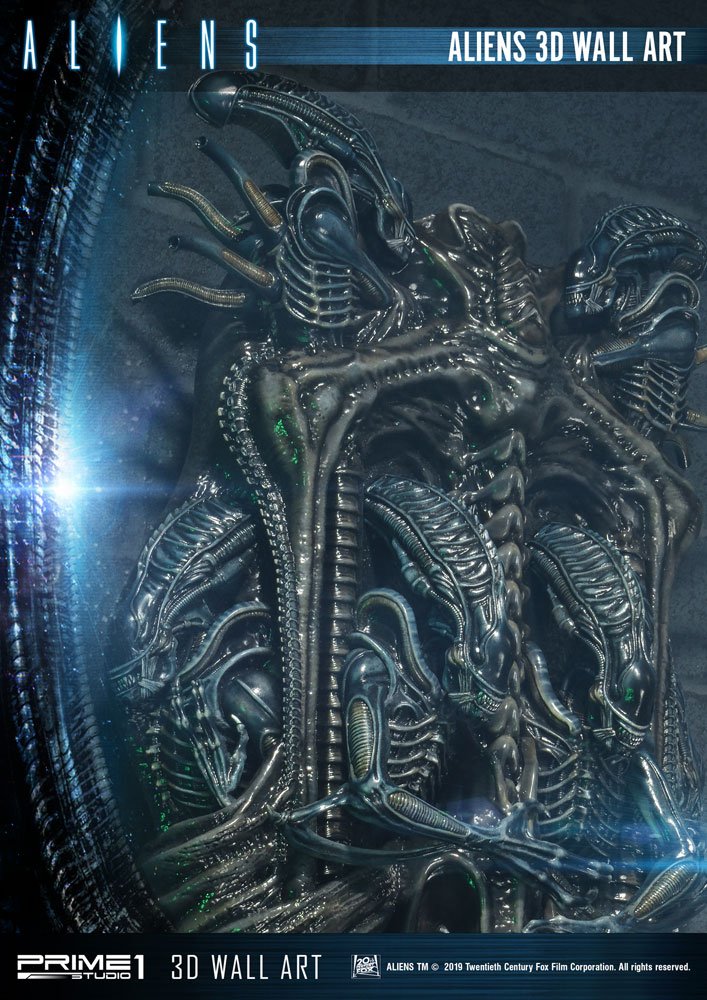 Aliens 3D Wall Art 32 x 50 cm 4562471908224