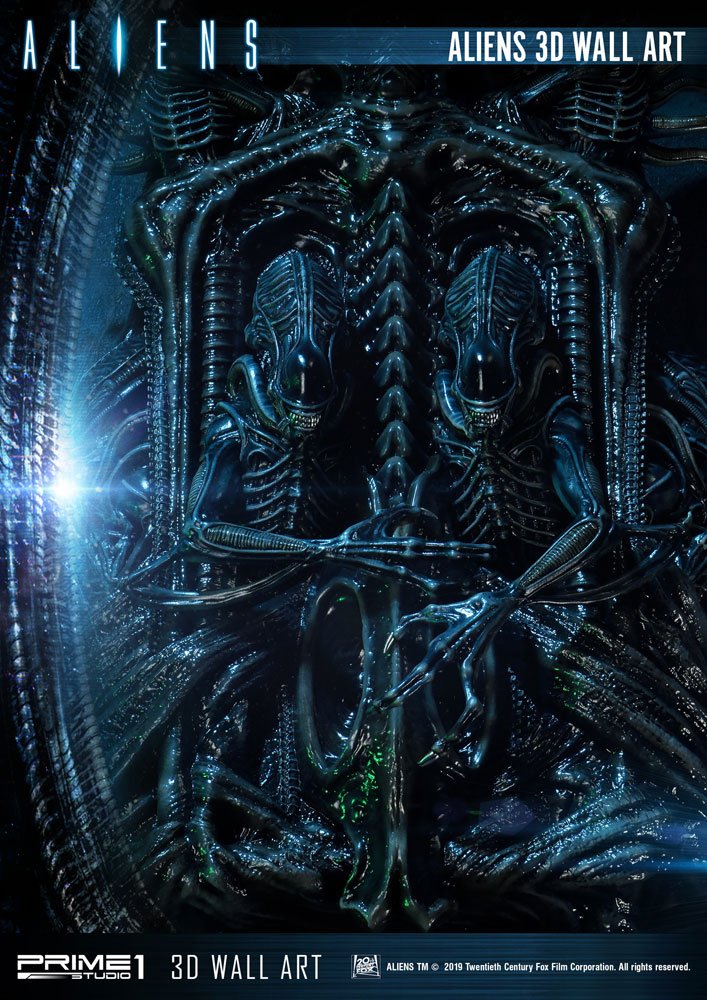 Aliens 3D Wall Art 32 x 50 cm 4562471908224