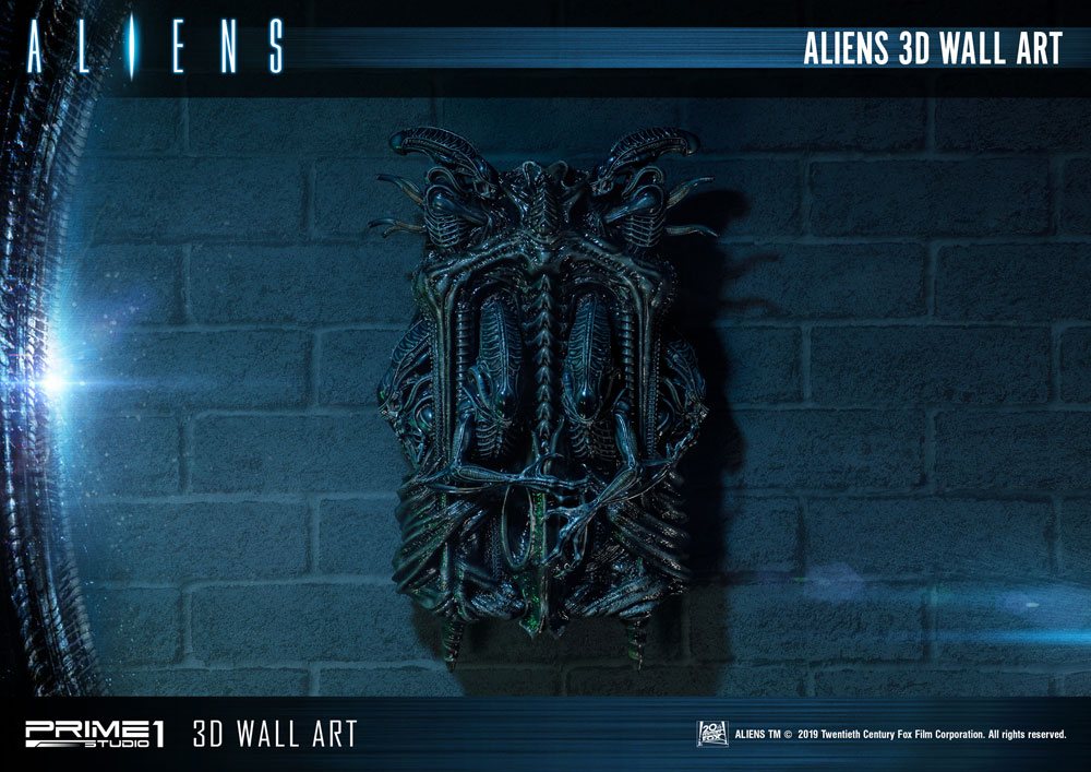 Aliens 3D Wall Art 32 x 50 cm 4562471908224