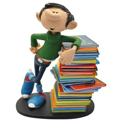 Gaston Statue Gaston Stack of Comics 16 cm 3521320003214