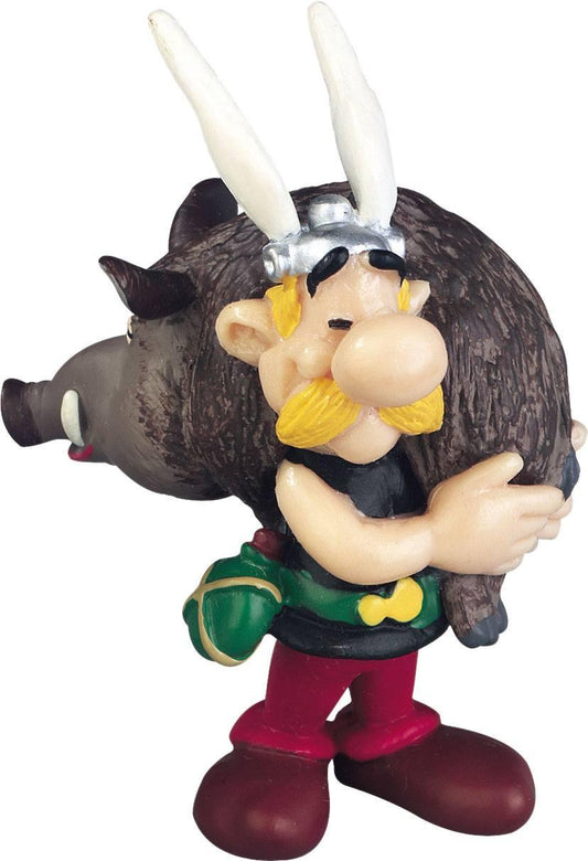 Asterix Figure Asterix Holding A Boar 6 Cm - Amuzzi