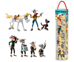 Lucky Luke Mini Figure 7-Pack Characters 4 - 10 Cm - Amuzzi