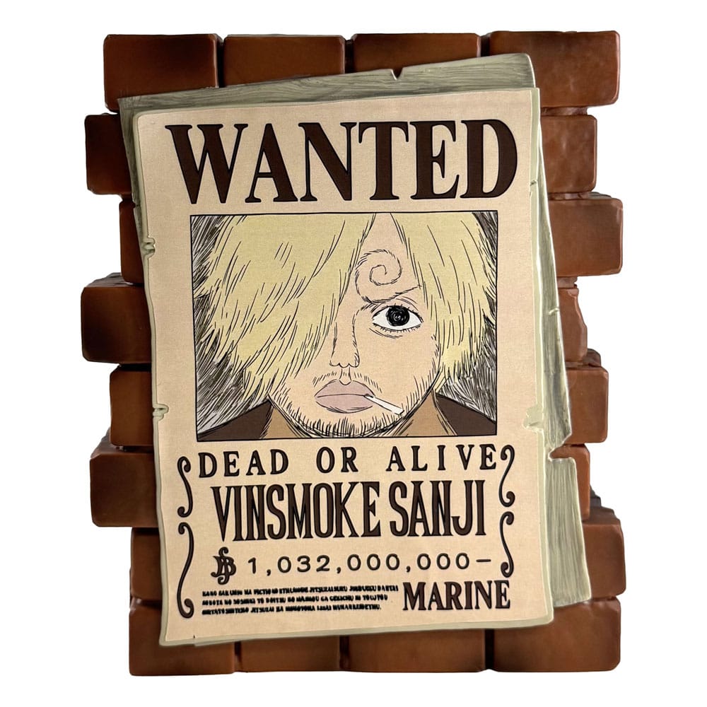 One Piece Coin Bank Sanji Wanted  3521320802824