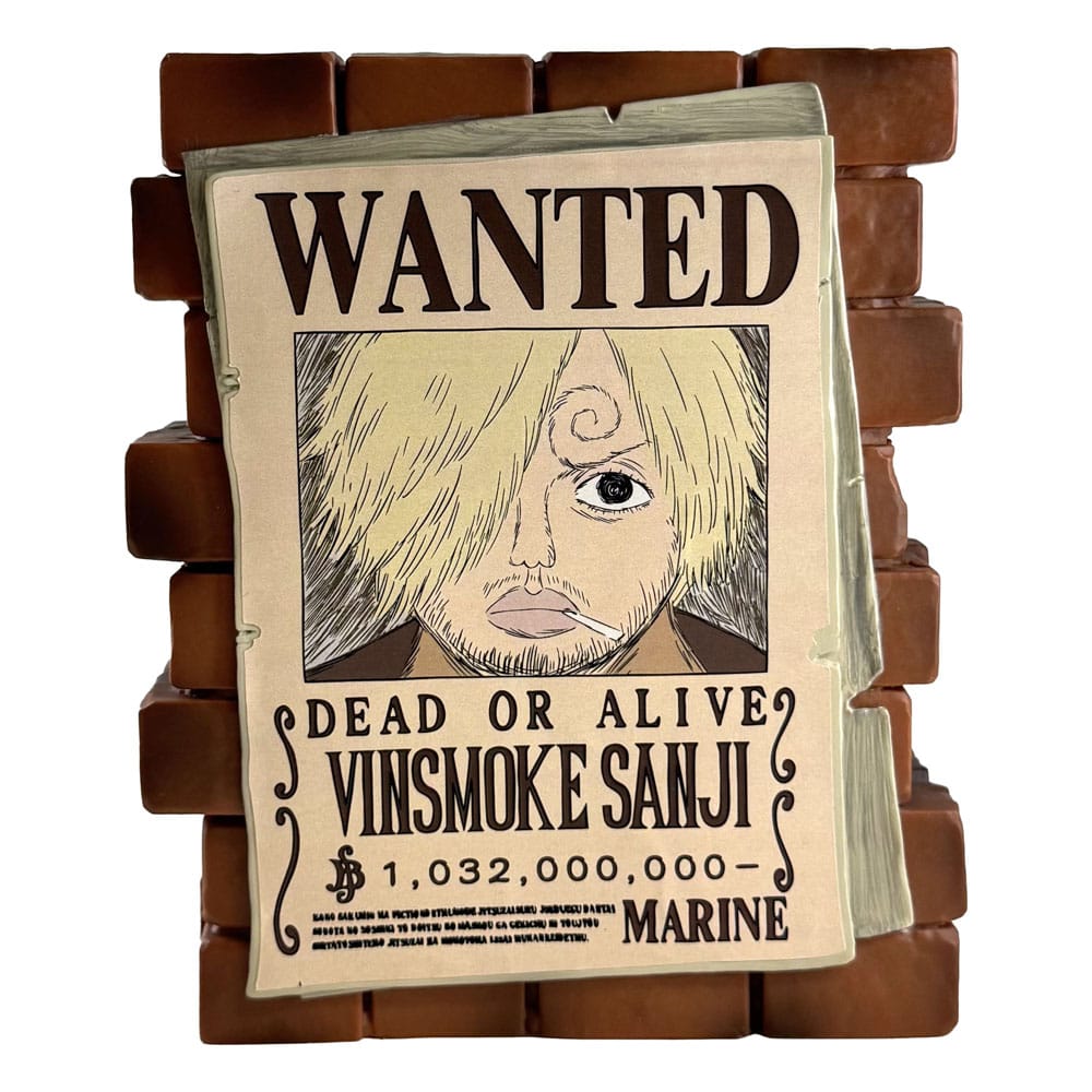 One Piece Coin Bank Sanji Wanted  3521320802824