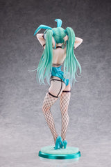 Original Character PVC Statue 1/4 Green Twin Tail Bunny-chan Fishnet Tights Ver. 43 cm 4897136260240