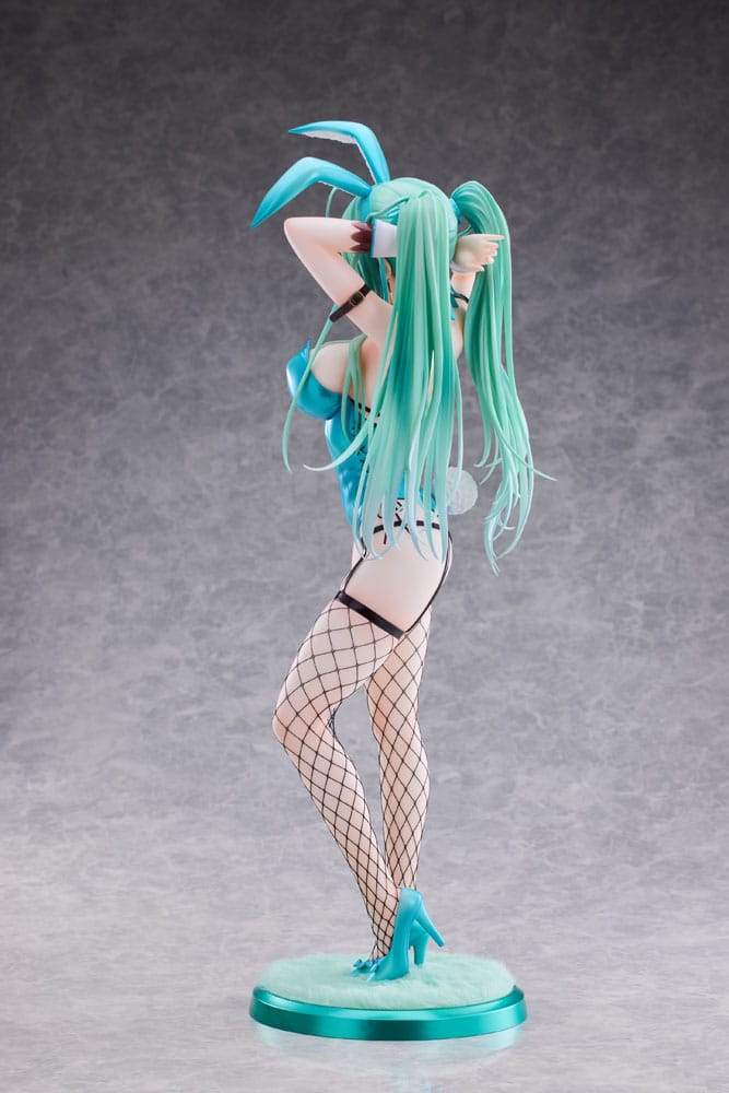 Original Character PVC Statue 1/4 Green Twin Tail Bunny-chan Fishnet Tights Ver. 43 cm 4897136260240