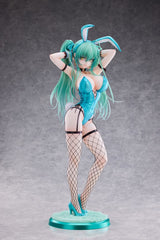 Original Character PVC Statue 1/4 Green Twin Tail Bunny-chan Fishnet Tights Ver. 43 cm 4897136260240
