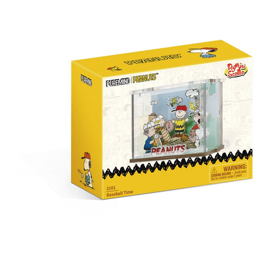 Peanuts Puremind DIY Construction Mini Scene Baseball Time 6973817323058
