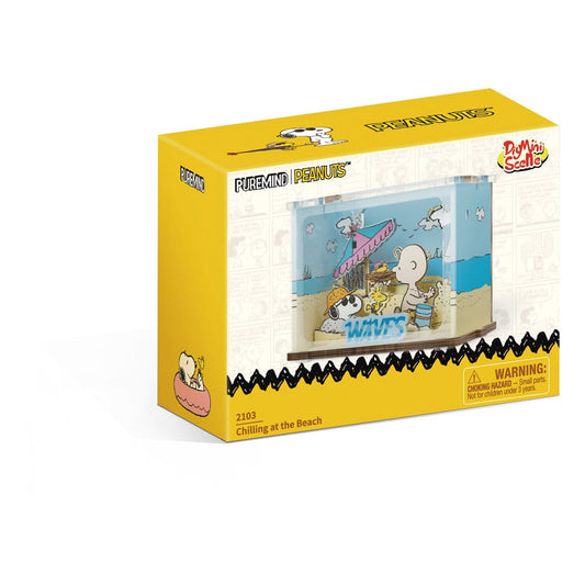 Peanuts Puremind DIY Construction Mini Scene Chilling at the Beach 6973817323409