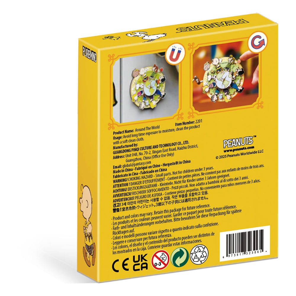 Peanuts Puremind Magnet Around the World 6973817323065