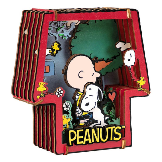 Peanuts Puremind Model Kit Wooden Theater Healing Hug 6973817323072