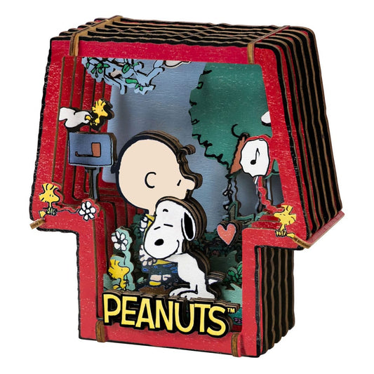 Peanuts Puremind Model Kit Wooden Theater Healing Hug 6973817323072