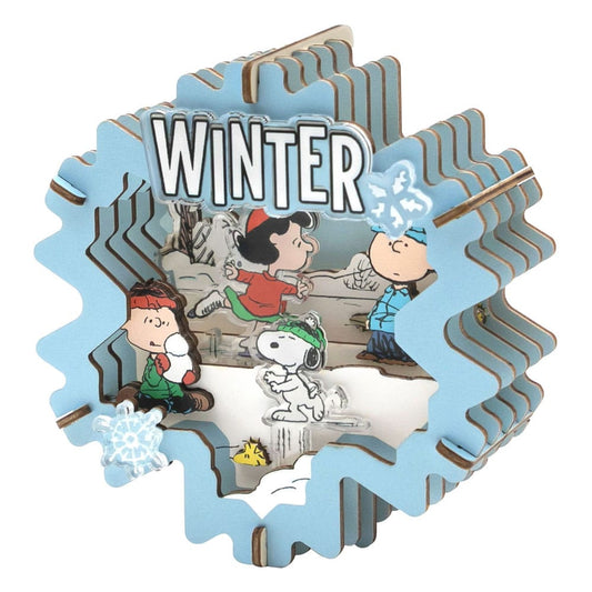 Peanuts Puremind Model Kit Wooden Theater Winter Wonderland 6973817323379