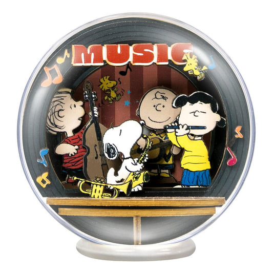 Peanuts Puremind Model Kit Globe Wooden Theater Globe Night of Music 6973817323089