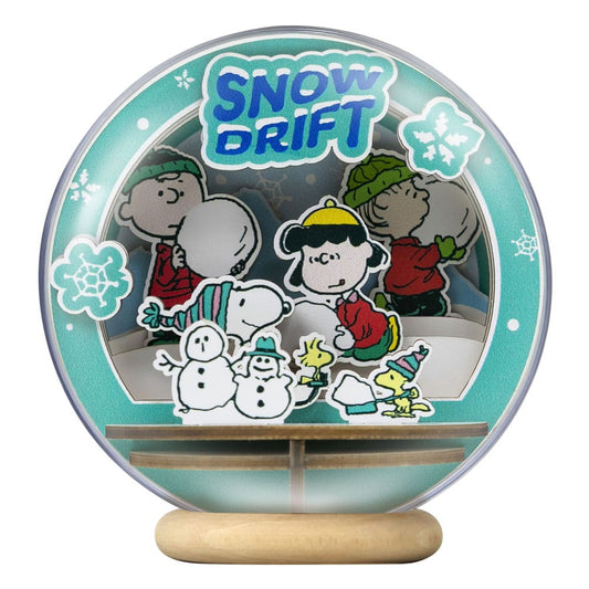 Peanuts Puremind Model Kit Wooden Theater Globe Snow Drift 6973817323188