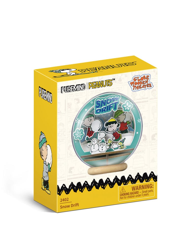 Peanuts Puremind Model Kit Wooden Theater Globe Snow Drift 6973817323188